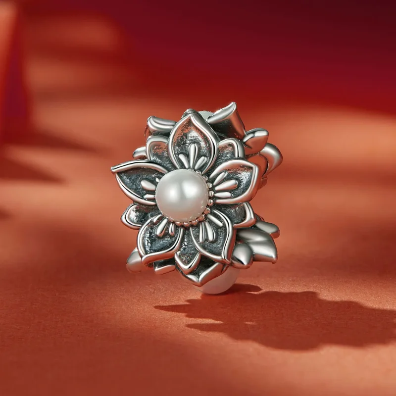 (bild till) Pandora-stil Vintage Vine Charm - SCC2611 - View 2
