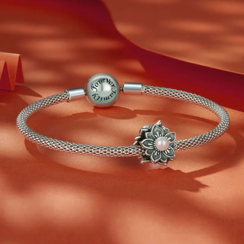 (bild till) Pandora-stil Vintage Vine Charm - SCC2611 - View 5
