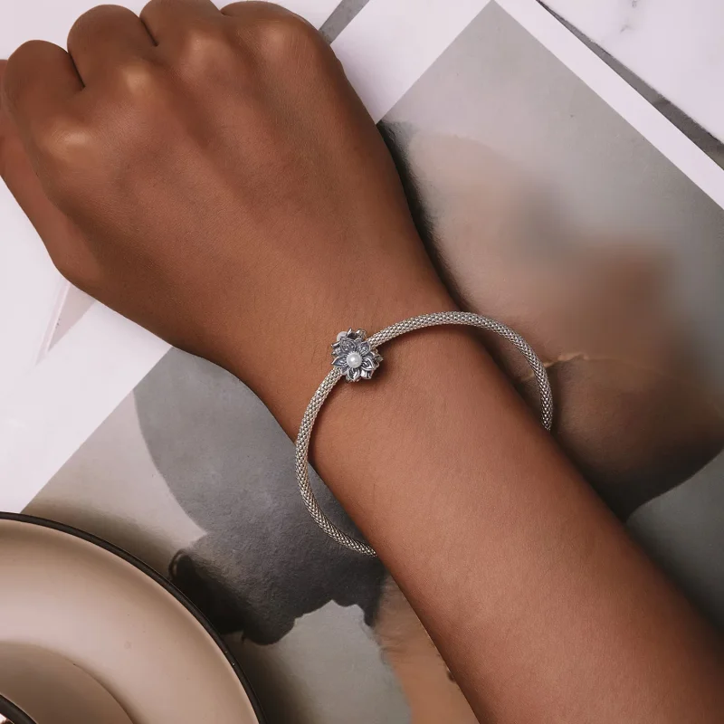 (bild till) Pandora-stil Vintage Vine Charm - SCC2611 - View 6