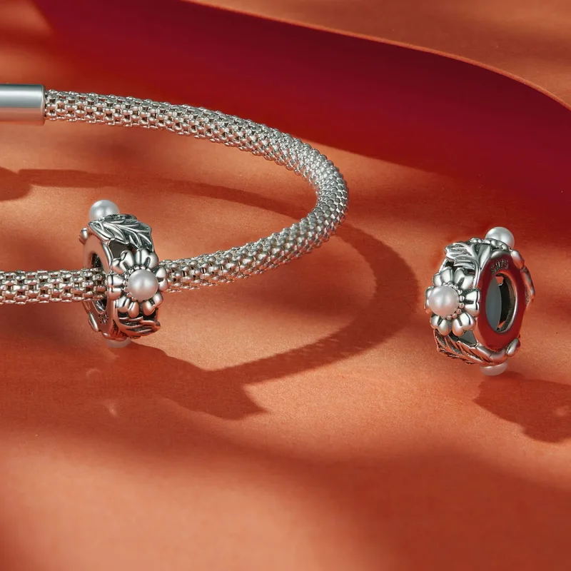 (bild till) Pandora-stil Vintage Vine Distansbit - SCC2612 - View 4