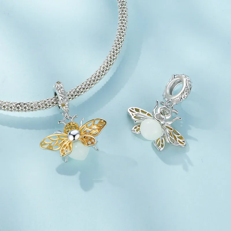 (bild till) Pandora Style Bee Glow-In-The-Dark Dangle - SCC2616 - View 4