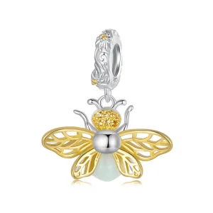 (bild till) Pandora Style Bee Glow-In-The-Dark Dangle - SCC2616