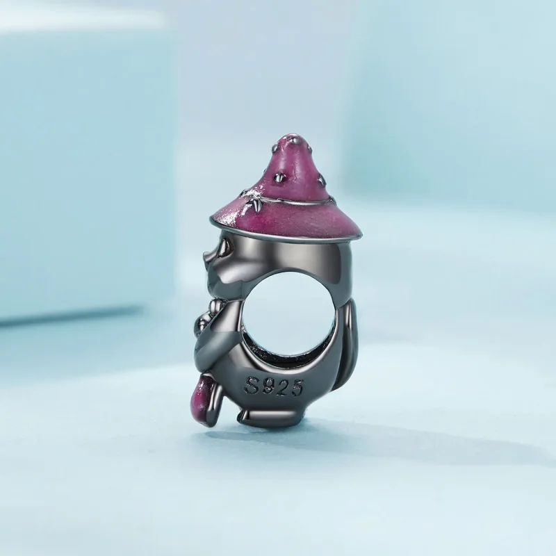 (bild till) Pandora-stil Halloween Häxakatt Charm - SCC2625 - View 3