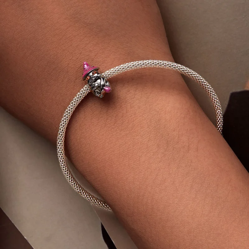 (bild till) Pandora-stil Halloween Häxakatt Charm - SCC2625 - View 7