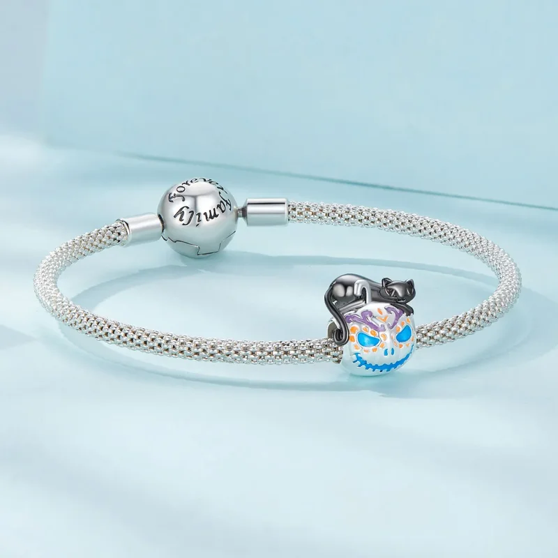 (bild till) Pandora-stil Halloween-löklykta-charm – SCC2626 - View 5