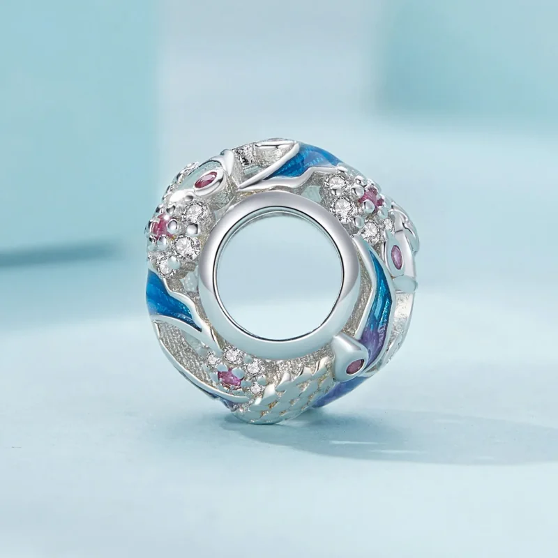 (bild till) Pandora-stil Kingfisher Charm - SCC2627 - View 3