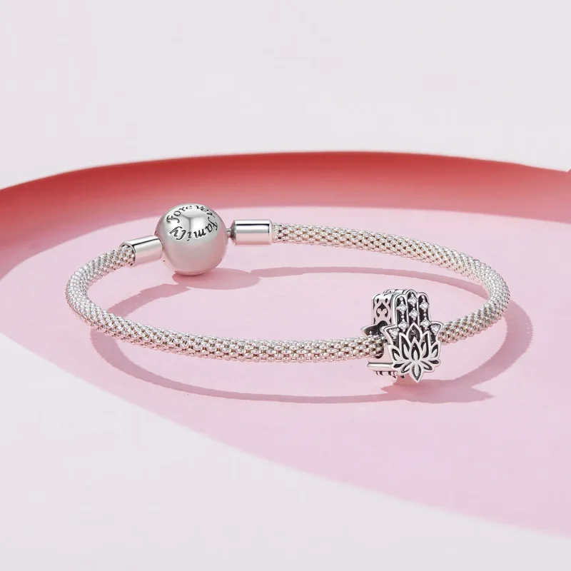 (bild till) Pandora-stil Fatimas hand-charm – SCC2628 - View 5