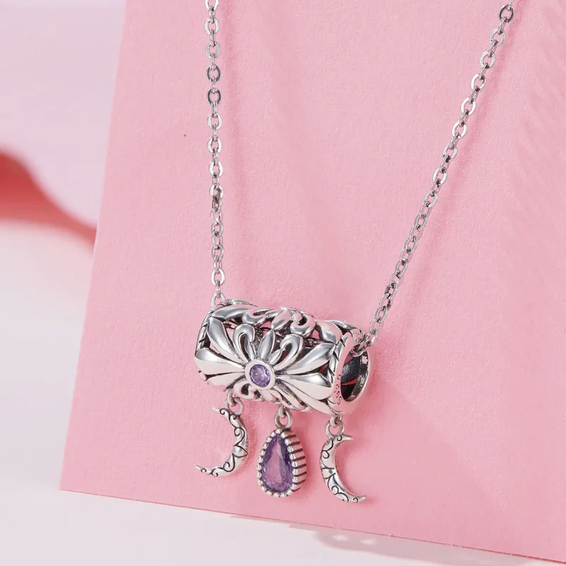 (bild till) Pandora Style Vintage Iris Charm - SCC2631 - View 2