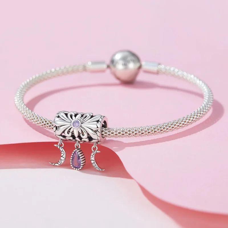 (bild till) Pandora Style Vintage Iris Charm - SCC2631 - View 3