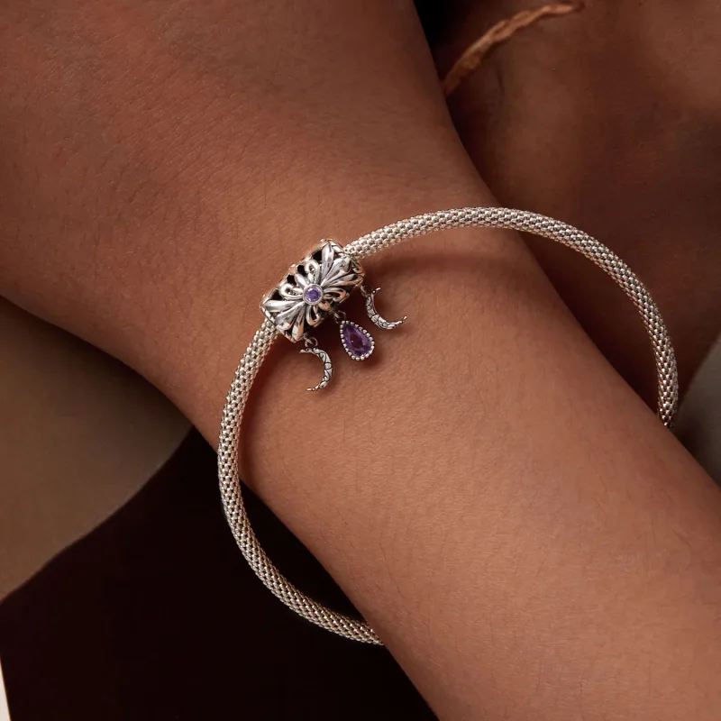 (bild till) Pandora Style Vintage Iris Charm - SCC2631 - View 6