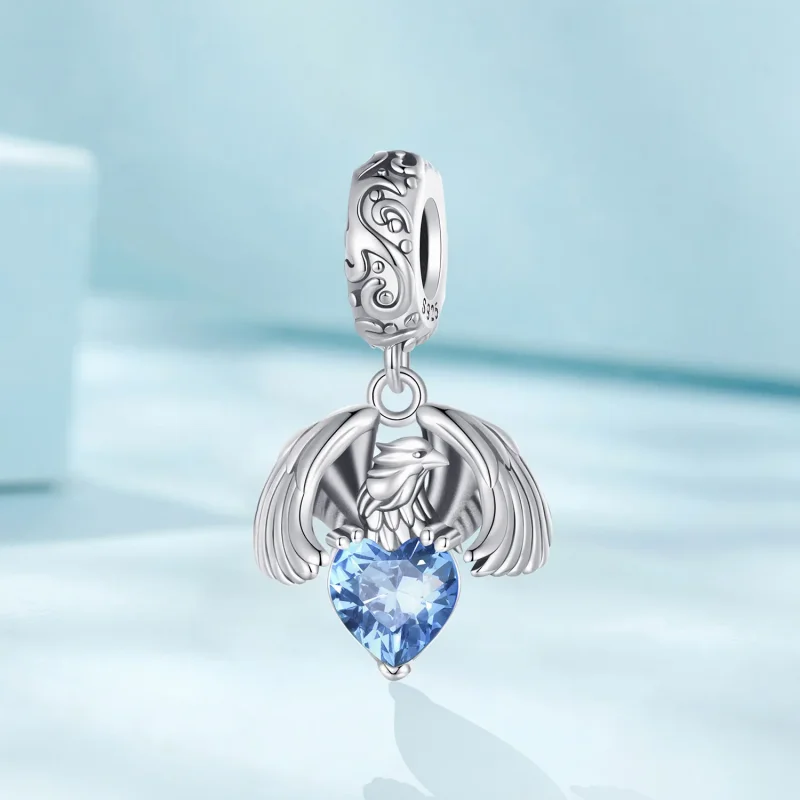 (bild till) Pandora-stil Vit Örn Hängecharm - SCC2636 - View 2