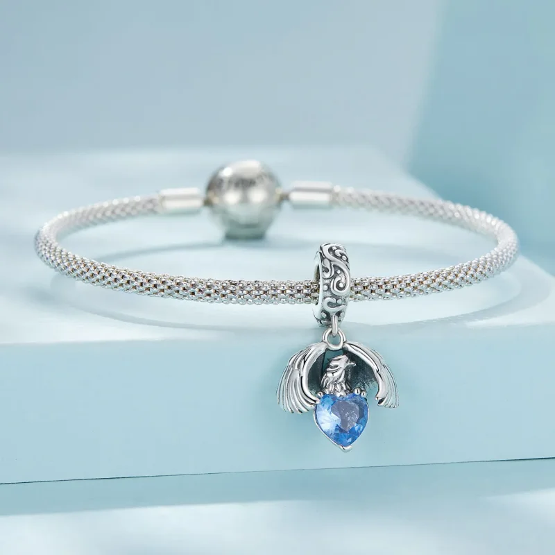 (bild till) Pandora-stil Vit Örn Hängecharm - SCC2636 - View 3