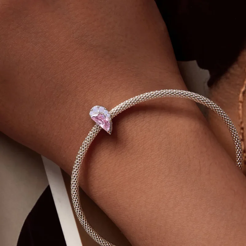 (bild till) Pandora Style Rosa Systrar Hjärtacharm - SCC2641 - View 3