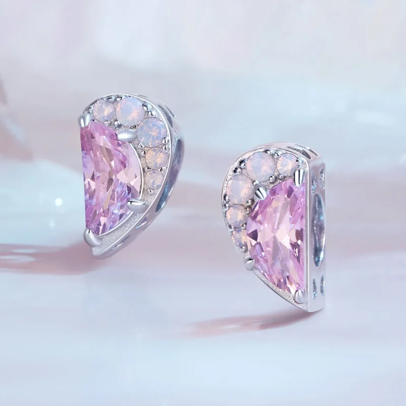 (bild till) Pandora Style Rosa Systrar Hjärtacharm - SCC2641 - View 6