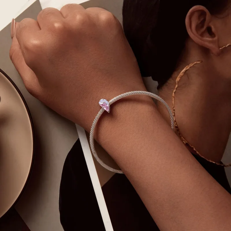 (bild till) Pandora Style Rosa Systrar Hjärtacharm - SCC2641 - View 8
