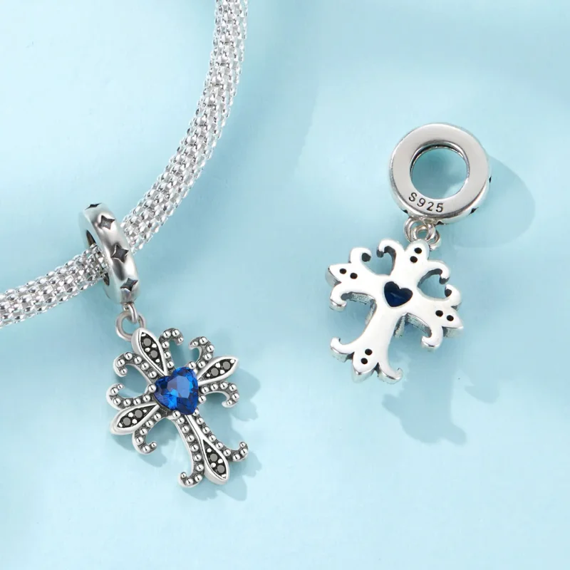 (bild till) Pandora Style Retro Cross Dangle - SCC2643 - View 4