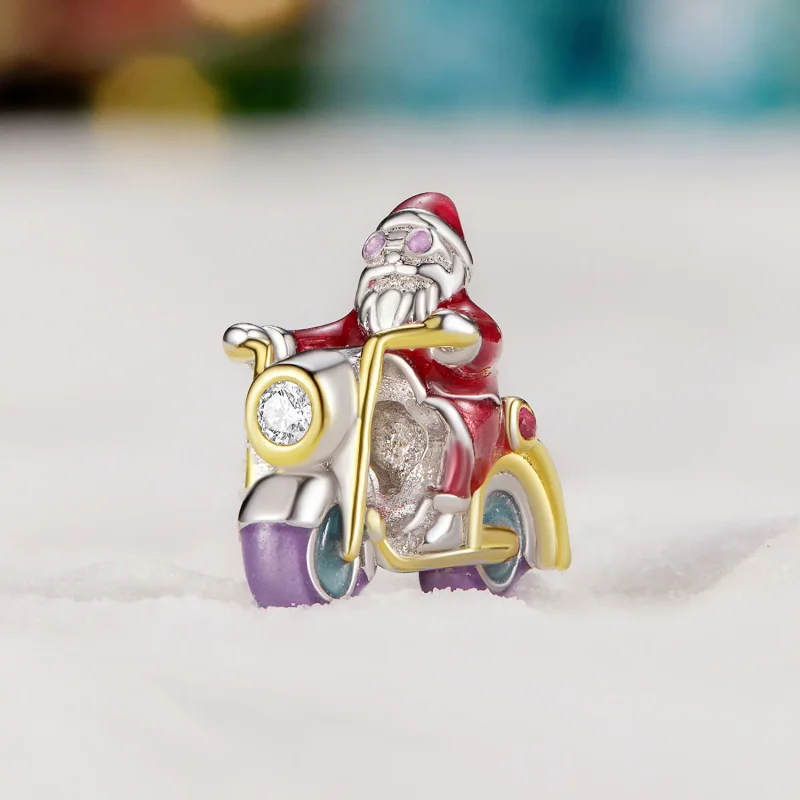 (bild till) Pandora-stil Ljusgivande Tomten Är Här Charm - SCC2645 - View 2