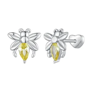 (bild till) Pandora-stil Bee Two Wear Studs Örhängen - SCE1580