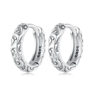 Pandora-stil Retro Mönster Örhängen - SCE1659 (bild till) Pandora-stil Retro Mönster Örhängen - SCE1659
