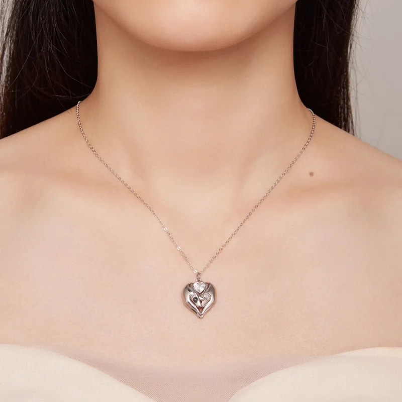 (bild till) Pandora-stil Fotavtryck Halsband - SCN497 - View 6