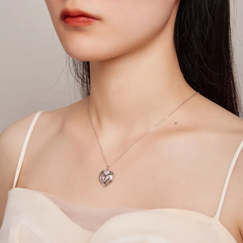 (bild till) Pandora-stil Fotavtryck Halsband - SCN497 - View 7