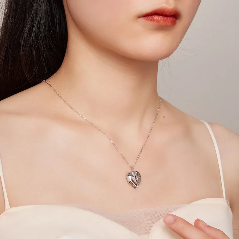 (bild till) Pandora-stil Fotavtryck Halsband - SCN497 - View 8