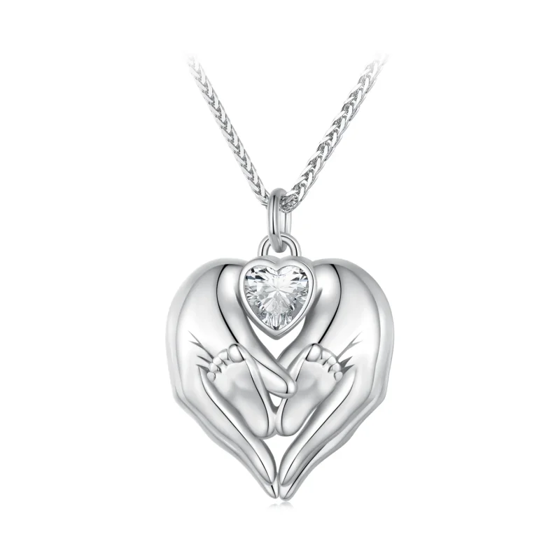 (bild till) Pandora-stil Fotavtryck Halsband - SCN497 - View 9