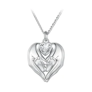 Pandora-stil Fotavtryck Halsband - SCN497 (bild till) Pandora-stil Fotavtryck Halsband - SCN497
