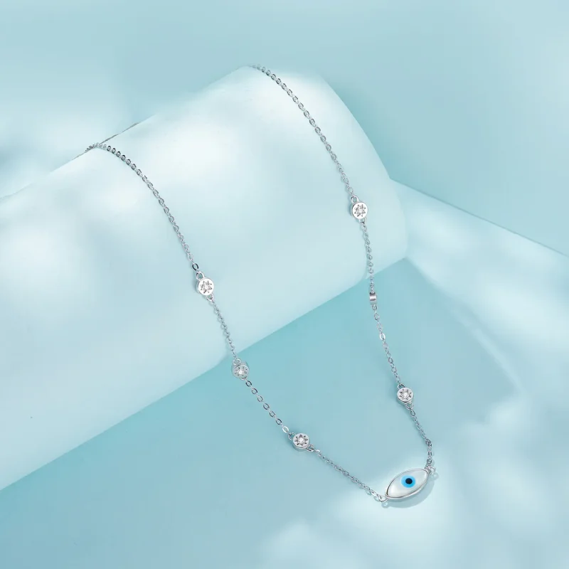 (bild till) Pandora-stil Djävulsöga Halsband - SCN505 - View 2