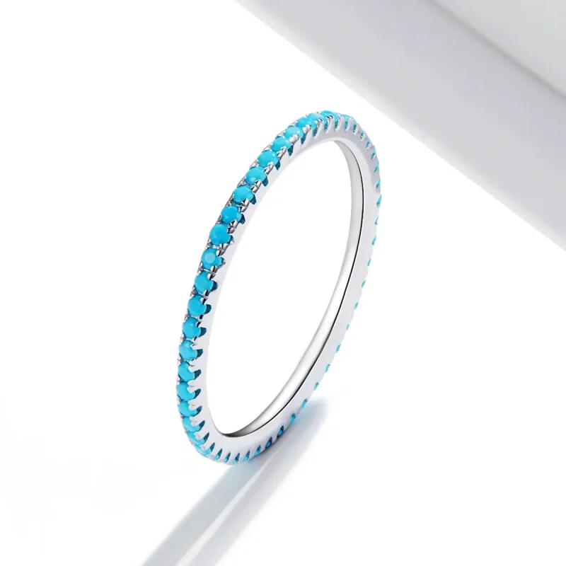 (bild till) Pandora-stil Blå Fashion Elf Ring - SCR066-BU - View 2