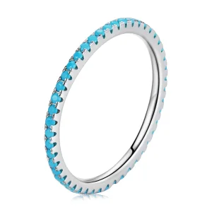(bild till) Pandora-stil Blå Fashion Elf Ring - SCR066-BU