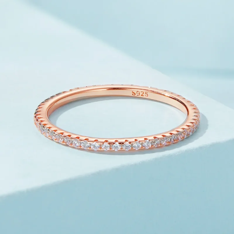 (bild till) Pandora-stil Roséguld Mode Älving Ring - SCR066-C - View 3