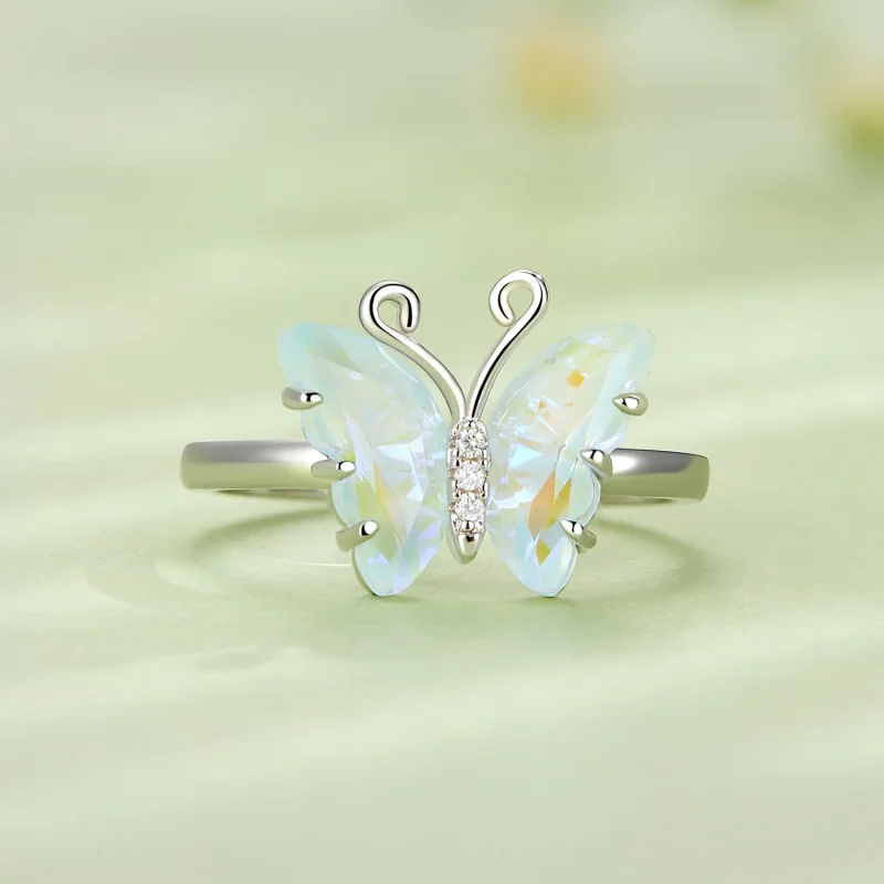 (bild till) Pandora Style Symphony Butterfly Ring - SCR912 - View 3