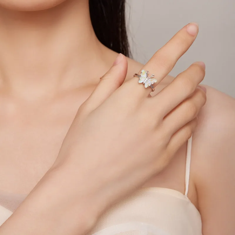 (bild till) Pandora Style Symphony Butterfly Ring - SCR912 - View 4