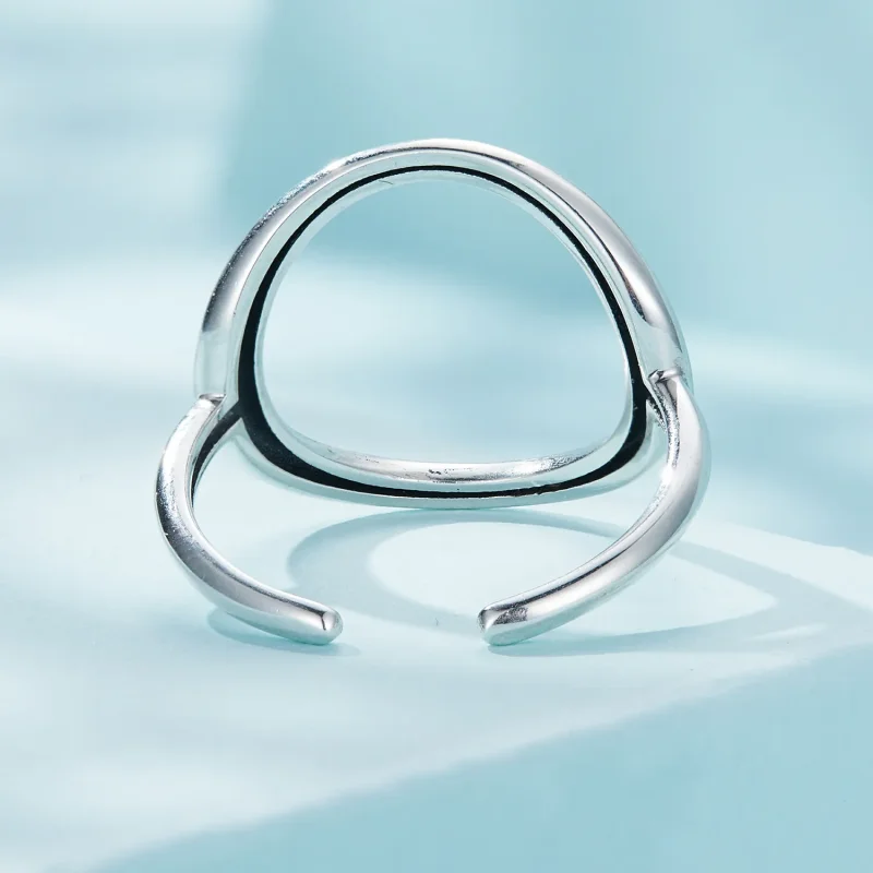 (bild till) Pandora-stil Enkel Samsara Öppen Ring - SCR919 - View 4