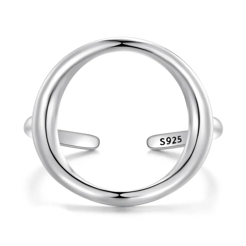 (bild till) Pandora-stil Enkel Samsara Öppen Ring - SCR919 - View 8