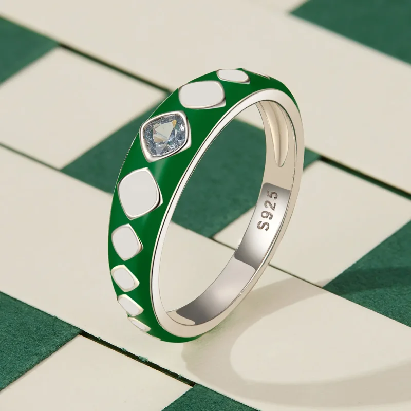 (bild till) Pandora-stil Diamantmönster Ring - SCR942 - View 2