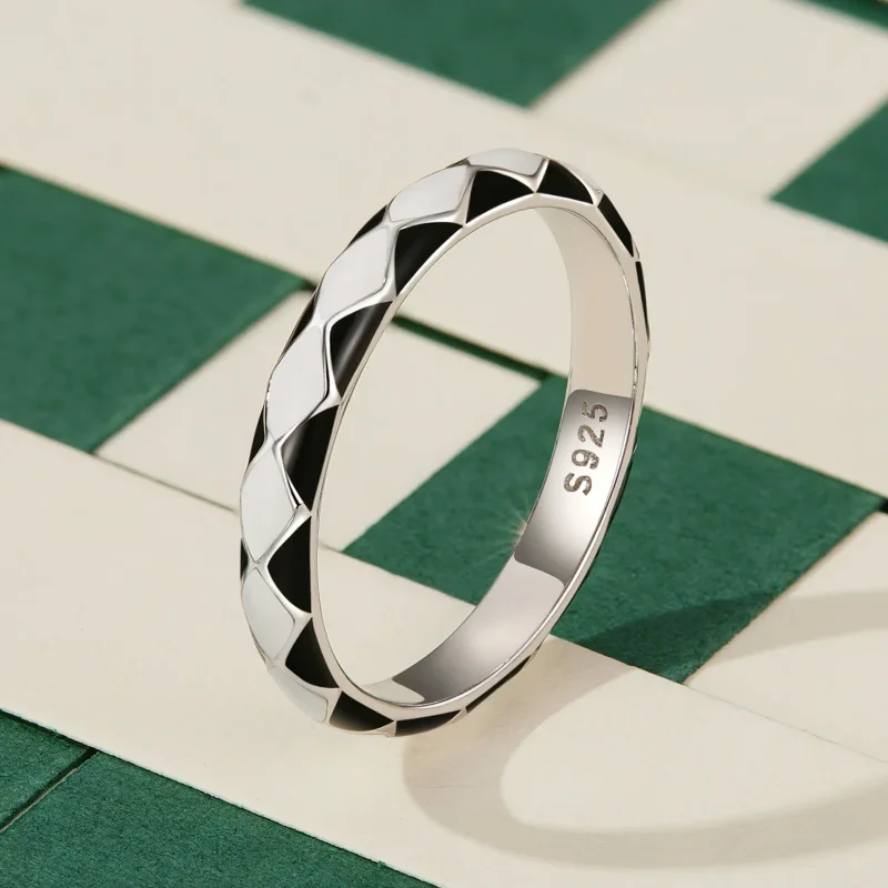 (bild till) Pandora-stil Diamantmönster Ring - SCR943 - View 2