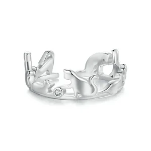 (bild till) Pandora-stil Katt Öppen Ring - SCR944-E