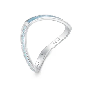 (bild till) Pandora-stil Blått Önskeben Ring - SCR945-LB