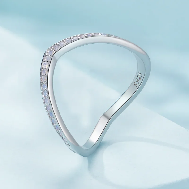 (bild till) Pandora-stil Rosa Önskeben Ring - SCR945-PK - View 2