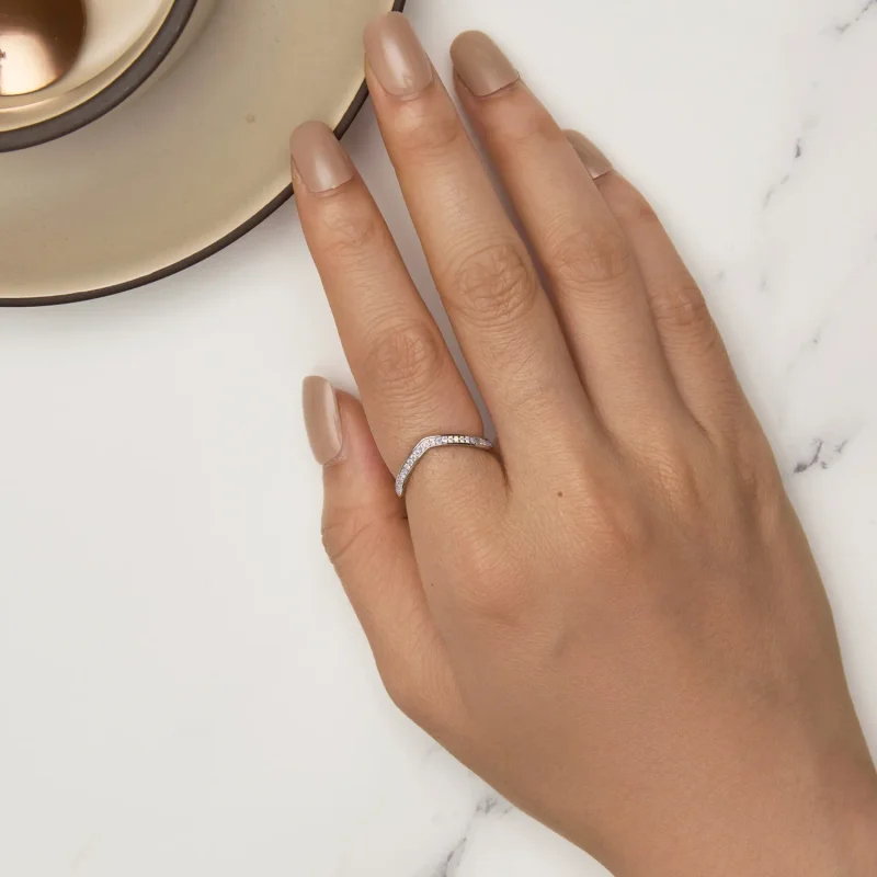 (bild till) Pandora-stil Rosa Önskeben Ring - SCR945-PK - View 5