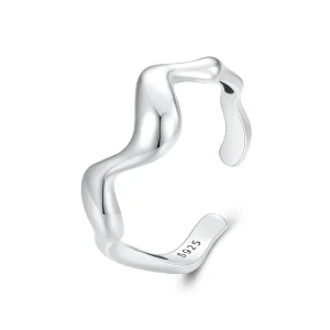 Pandora Style Wave Open Ring - SCR954 (bild till) Pandora Style Wave Open Ring - SCR954