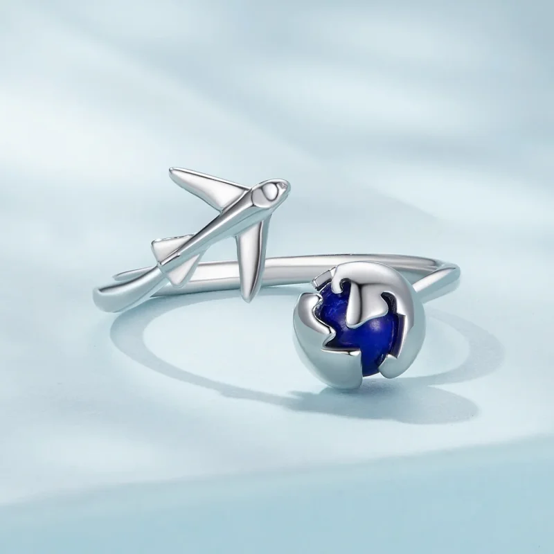 (bild till) Pandora Style Around The World Öppen Ring - SCR959-E - View 3