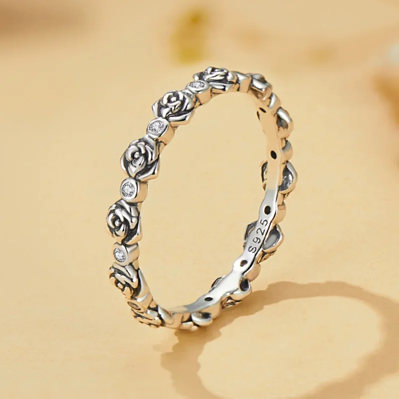 (bild till) Pandora-stil Rose Ring - SCR960 - View 2
