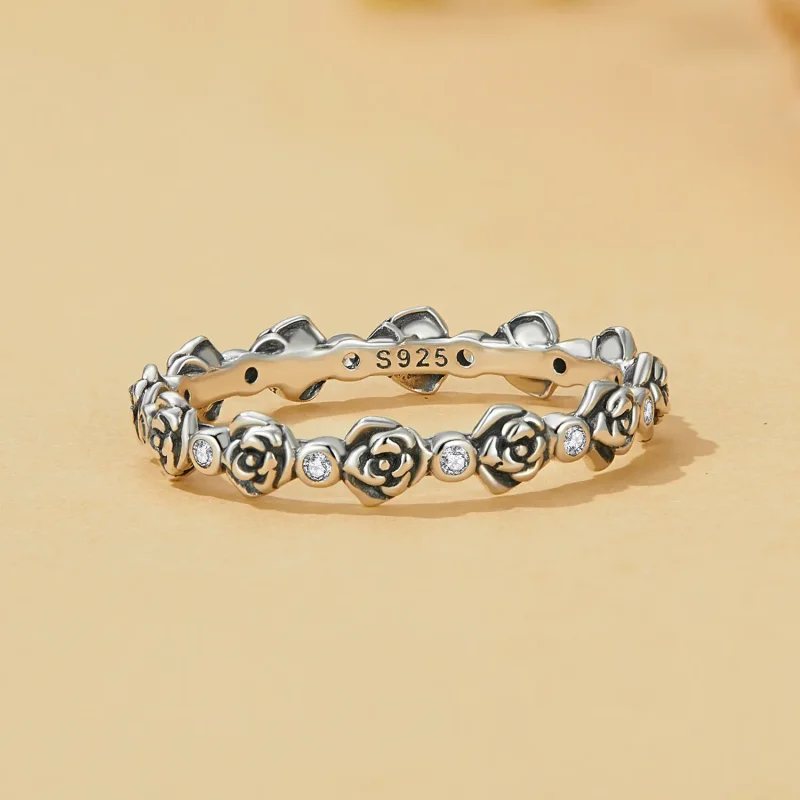 (bild till) Pandora-stil Rose Ring - SCR960 - View 3