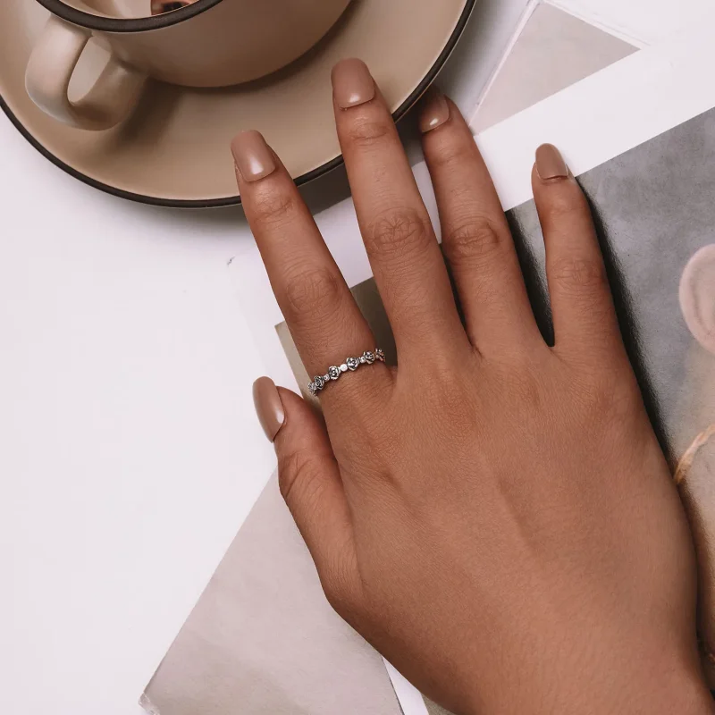 (bild till) Pandora-stil Rose Ring - SCR960 - View 4