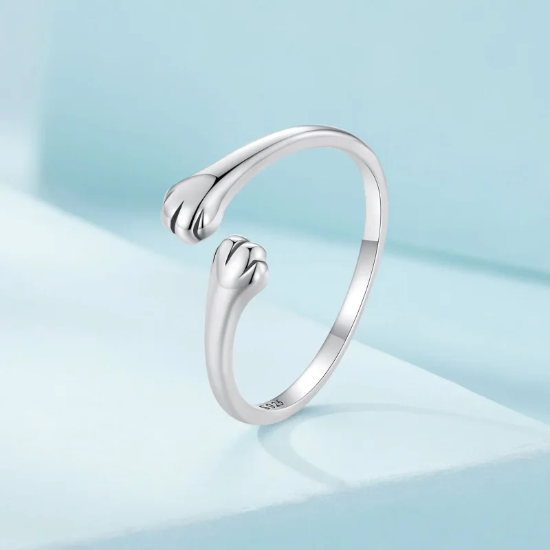 (bild till) Pandora Style Kattkram Öppen Ring - SCR961-E - View 2