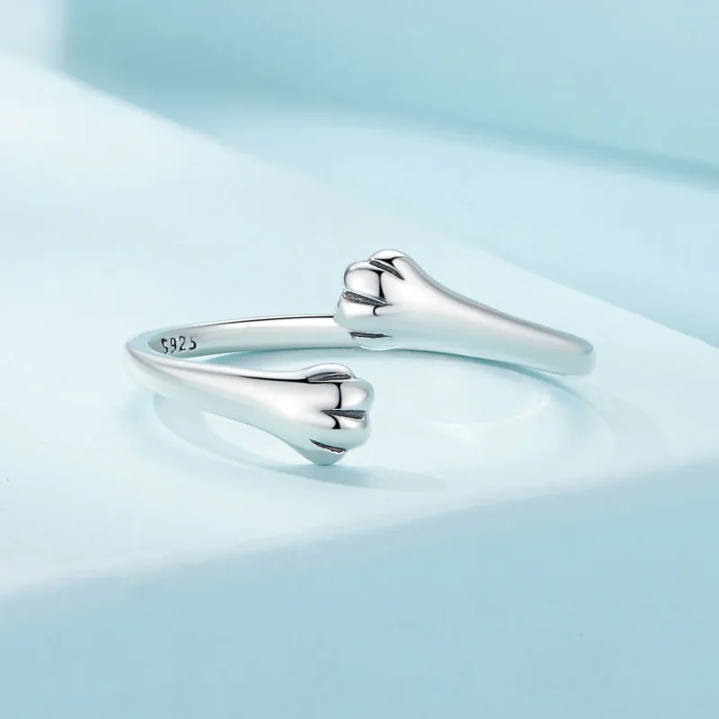 (bild till) Pandora Style Kattkram Öppen Ring - SCR961-E - View 3