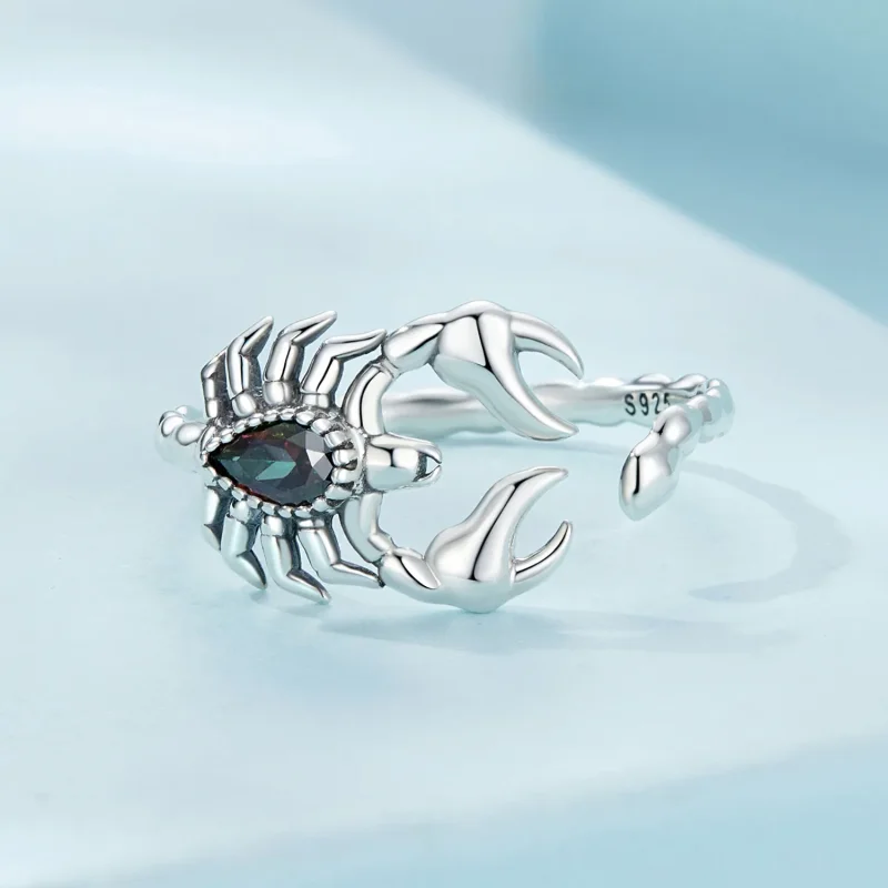 (bild till) Pandora-stil Retro Skorpion Öppen Ring - SCR974-E - View 3